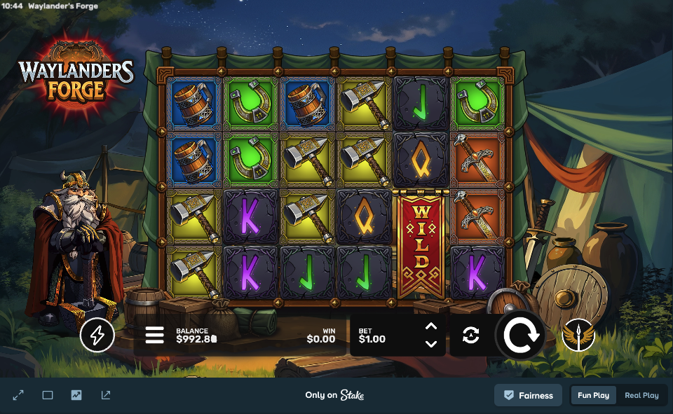 Waylanders Forge only on stake slots